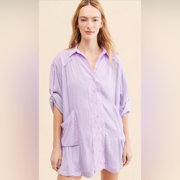 Free People| ‘Moonstruck’ Shirtdress - Picture 1 of 4